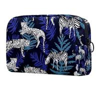 Branch of Blooming Cherry Cosmetic Makeup Bag Piccola borsa da viaggio con cerniera Borsa da toilette portatile Organizer per trucco per donne ragazze, Multicolore 05, 18.5x7.5x13cm/7.3x3x5.1in