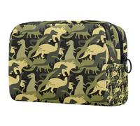 Branch of Blooming Cherry Cosmetic Makeup Bag Piccola borsa da viaggio con cerniera Borsa da toilette portatile Organizer per trucco per donne ragazze, Multicolore 04, 18.5x7.5x13cm/7.3x3x5.1in