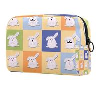 Branch of Blooming Cherry Cosmetic Makeup Bag Piccola borsa da viaggio con cerniera Borsa da toilette portatile Organizer per trucco per donne ragazze, Multicolore 10., 18.5x7.5x13cm/7.3x3x5.1in