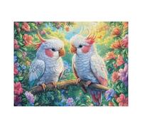 Branch White Parrots Puzzle 500 Pezzi Giochi Da Tavolo Intelligenti Familiare Bloom Branch Sky Per Amici E Parenti Rilassamento Pressione Ridotta Idea Regalo Natale 2025 500 PCS