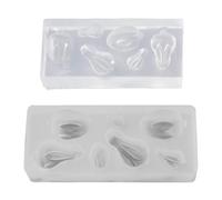Branco 2 Stampi In Silicone A Forma Coniglio Fai -da -te Figurine Coniglio In Miniatura Che Producono Muffe Silicone A Scultura Elegante Stampo A Forma Coniglio A Forma Coniglio