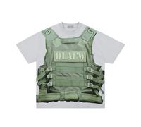 Brand-dashcos Maglietta Plate Carrier Y2K con Grafica Divertente, Maglietta Oversize Hip Hop Streetwear