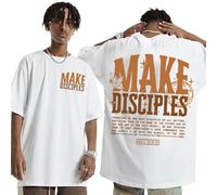 Brand-dashcos T-Shirt Scrittura Cristiana - State Tranquilli E Riconoscete Che Io Sono Dio Salmo 46:10 Stampa con Design Aquila & Colomba, Nero & Bianco Misto Cotone T-Shirt