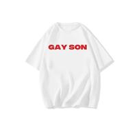 Brand-gangdiude Maglietta Divertente Gay Son Maglietta Thot Daughter con Frase Spiritosa Magliette grafiche Originali Magliette da Uomo e da Donna Regali