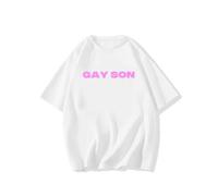 Brand-gangdiude Maglietta Divertente Gay Son Maglietta Thot Daughter con Frase Spiritosa Magliette grafiche Originali Magliette da Uomo e da Donna Regali