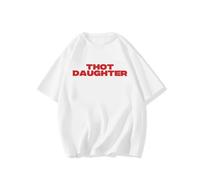 Brand-gangdiude Maglietta Divertente Gay Son Maglietta Thot Daughter con Frase Spiritosa Magliette grafiche Originali Magliette da Uomo e da Donna Regali
