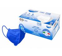 BRAND ITALIA - AIRPLUME FFP2 NR Mascherine colore Blu 20 pz Bustina
