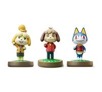 Brand Max - Confezione da 3 figure da gioco della serie Digby Rover Isabelle Winter Animal Crossing per Nintendo Switch Lite WiiU 3DS