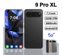 Nuovissimo Smartphone Pixel 9 Pro XL 7.3 pollici HD 16GB + 1TB cellulare 72 + 108MP Dual SIM 5G Black