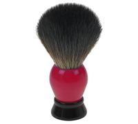 Brand pettine fantasia modello da barba, capelli sintetici, manico in plastica, rosso/nero, anello