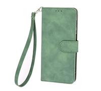 BRAND SET Cover per Fairphone 5 Custodia Portafoglio con Cordino da Polso, Pelle PU Bumper Flip Magnetica Protettiva Cover Case per Fairphone 5(Verde)