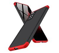 BRAND SET Custodia per Xiaomi Redmi Note 11 Pro 5G/4G Cover Rigida Ultra Sottile in PC Anti-Scratch Antiurto Bumper Case Protettiva per Xiaomi Redmi Note 11 Pro 5G/4G-Rosso nero