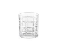 Brandani 51322 BICCHIERE QUADRATO SET 6 PZ VETRO, cm d 8x9h, 300 ml, fondo robusto tipico dei bicchieri da scotch e whisky, perfetti anche per acqua o qualsiasi bevanda si preferisca!