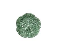 BRANDANI 51671 Vassoio Foglia Vegan Verde Porcellana, diametro 21 cm