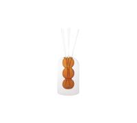 Brandani 51705 DIFFUSORE DI FRAGRANZA BUBBLE AMBRA VETRO C/BASTONCINI FIBER WOOD, 11x17.5h cm