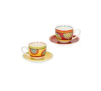 BRANDANI 52582 Set 2 Tazzine Caffè Mediterranea Porcellana