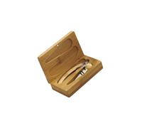 Brandani 52917 Set Degustazione Vino 2 Pezzi con Cofanetto in Bamboo â€“ Elegante Accessorio per Appassionati di Vino