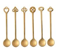 BRANDANI - 53599 - Cucchiaino Sottobosco Gold Set 6 Pezzi Inox