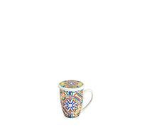 Brandani 53710 Mug Medicea Rosone New Bone China C/Infusore Inox d 8x11,5h cm