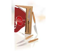 Brandani 54097 coltello passione bistecca set 4 pezzi in acciaio inox e legno