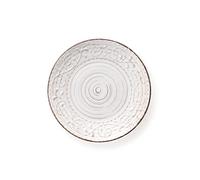 Brandani 55960 piatto piano bianco Serendipity stoneware diametro cm 27,5