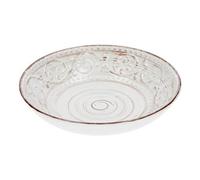 Brandani 55961 piatto fondo bianco Serendipity stoneware diametro cm 20
