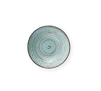 Brandani 55975 piatto fondo turchese Serendipity stoneware diametro cm 20