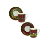 BRANDANI 84587 TAZZINA CAFFE SET 2 PZ REGALOMAGIA NEW BONE CHINA