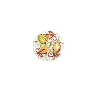 BRANDANI 89696 Piatto Portata Gioco di luci Porcellana Natale cm 30