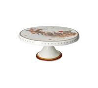 Brandani 89921 Alzata Christmas Porcellana â€“ Elegante Alzata per Dolci e Stuzzichini in New Bone China, cm ø 20,5x9h