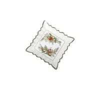 Brandani 89973 Vassoio Quadro Carol in Porcellana â€“ Eleganza e Raffinatezza per la Tua Tavola - 23,5 x 23,5 cm