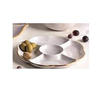 BRANDANI Antipastiera Bianca maiolica