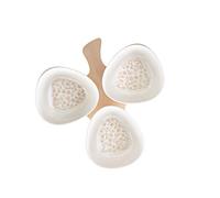 BRANDANI ANTIPASTIERA Trifoglio Campo AI Fiori 3 Scomparti Porcellana E Supporto