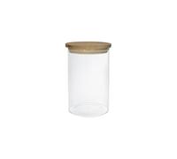 BRANDANI barattolo grande in vetro borosilicato con coperchio in bamboo 1100 ml