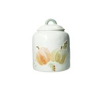 Brandani barattolo in dolomite con decori in rilievo linea autunno Le Zucche 14,5 x h 18,5 cm