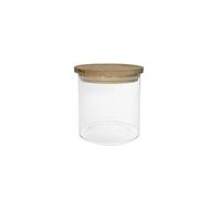 BRANDANI barattolo piccolo in vetro borosilicato con coperchio in bamboo 500 ml