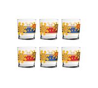 BRANDANI BICCHIERE MIAMI COLORI ASSORTITI SET 6 PZ VETRO