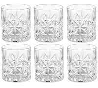 BRANDANI Bicchiere tumbler acqua Fiore set 6 pezzi vetro 300 ml