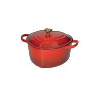 Brandani casseruola pentola Cocotte Cuore rosso glitter in ghisa smaltata 4 Lt Ø 23 x 23,5 x h 11,5 cm