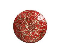BRANDANI - Centrotavola Piatto Ciotola Filo d'oro Rosso 40 cm Vetro 52743