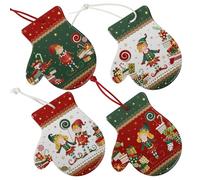 BRANDANI Decorazione Sottomoka Elfomagia Set 4 Pezzi 12x11cm Guanto Ceramica e Sughero