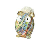 BRANDANI Diffusore di fragranza Gufo Porcellana con Fiore cartaceo Art.52429