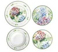 BRANDANI Flora Servizio Tavola Piatti Set 18 Pezzi Porcellana