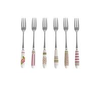 BRANDANI FORCHETTINA PEONIA SET DA 6 PEZZI IN ACCIAIO INOX CON MANICO CERAMICA