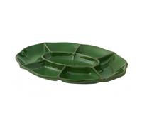 Brandani Gift Group S.A.S. Antipastiera ovale verde, maiolica Antipastiera ovale verde, maiolica