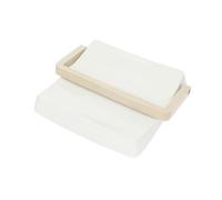 Brandani Gift Group S.A.S. Portatovaglioli quadro in porcellana bianca con bamboo naturale PORTATOVAGLIOLI QUADRO IN PORCELLANA BIANCA CON BAMBOO NATURALE