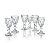BRANDANI LIQUORINO DIAMANTE TRASPARENTE SET 6 PEZZI IN VETRO 54210