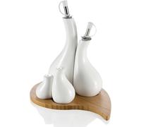 Brandani Menage oliera acetiera sale pepe porcellana bianca cod. 55452