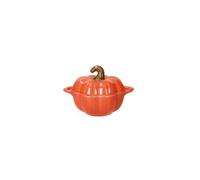 Brandani Mini Cocotte “Zucca” in Stoneware con coperchio 16,5×12×12 h - Forno e lavastoviglie.