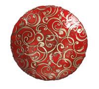 Brandani Natale Centrotavola Filodoro 40 cm Rosso/Oro cm 7,5 H